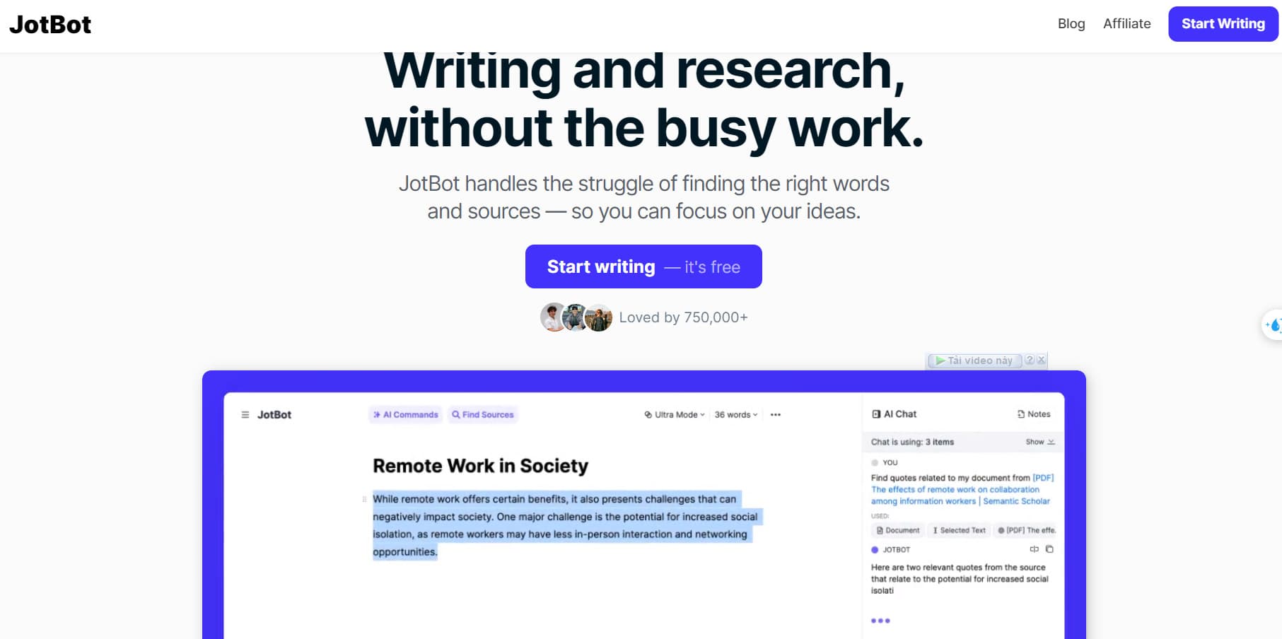 Discover Jotbot - The Breakthrough AI Writing Assistant